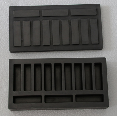 Molde feito sob encomenda da grafite do alto densidade para o ouro 0,1% Ash Bending Strength Melting